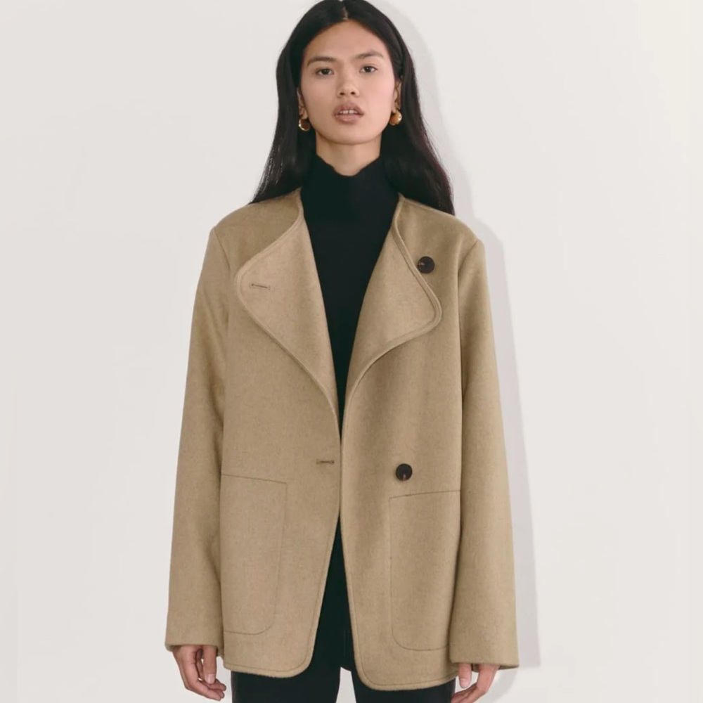 Everlane ‘The October’ wool coat in camel size XS - Picture 7 of 8
